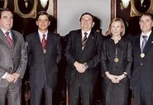 Reconocimiento a los presidentes del COF de Zaragoza