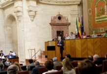 Griñán anuncia una ley que garantice la sostenibilidad del sistema