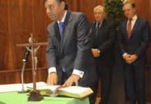Luis González y su equipo tomaron posesión de sus cargos en el COF de Madrid