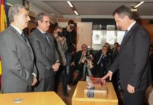 Ramón Jordán toma posesión como presidente del COF de Zaragoza