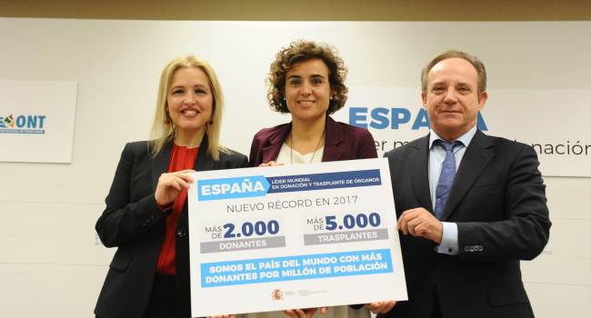 España mantiene el liderato mundial de trasplantes durante 26 años consecutivos