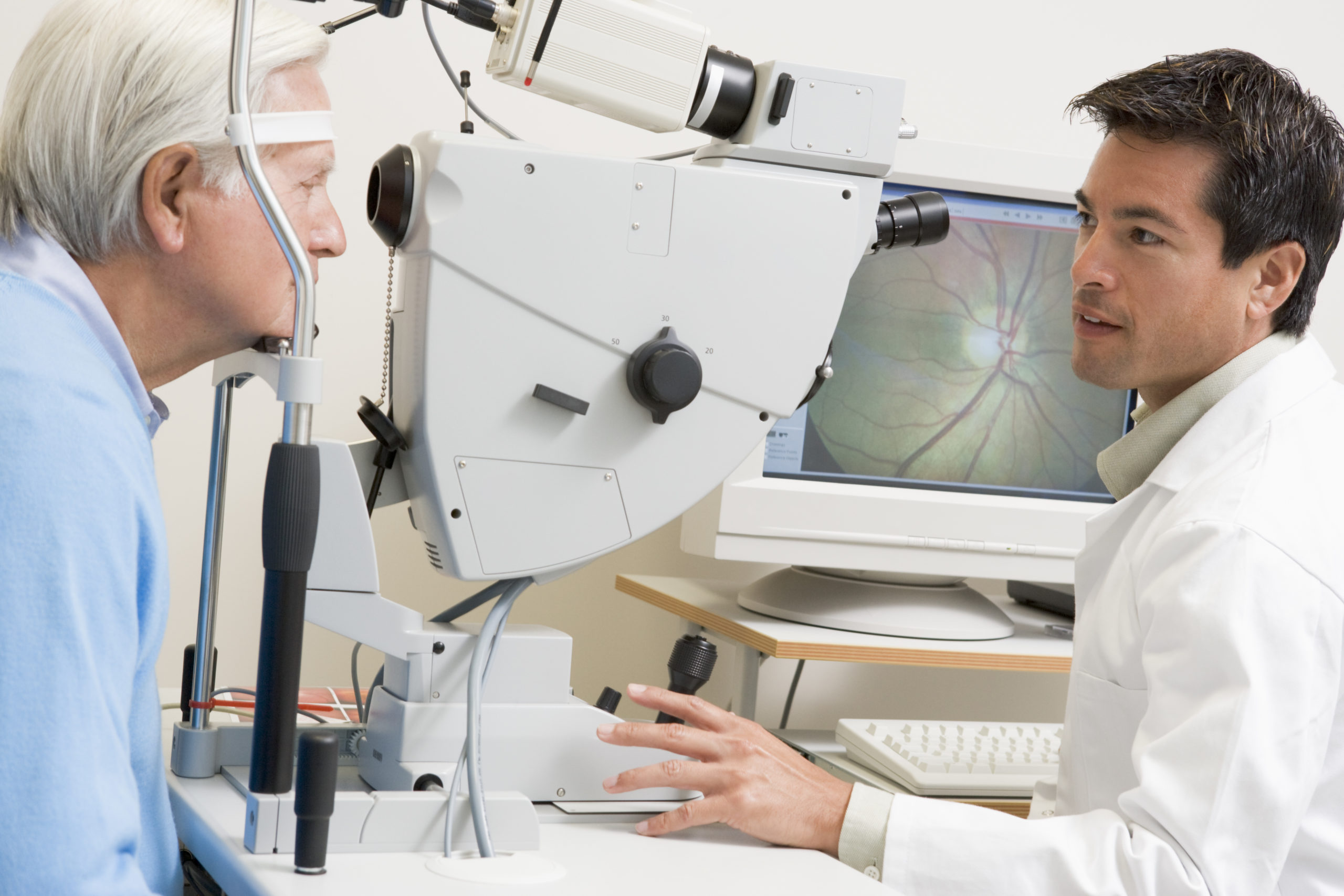 Doctor Checking Patient's Eyes DMAE