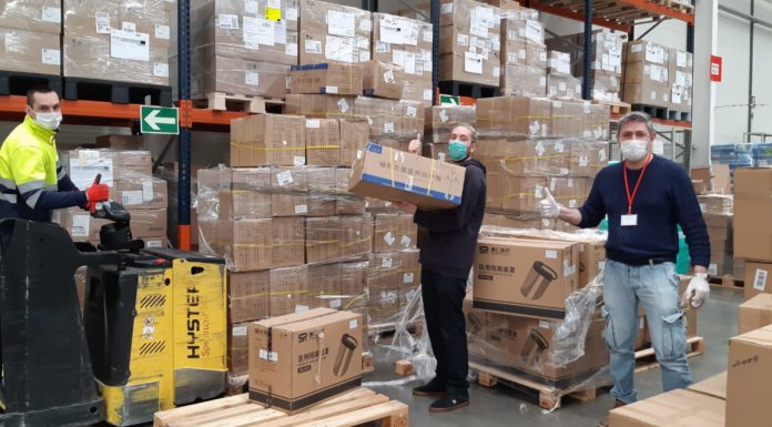 Olmed (Grupo Hefame) ya ha repartido más de 4,3 millones de mascarillas Olmed