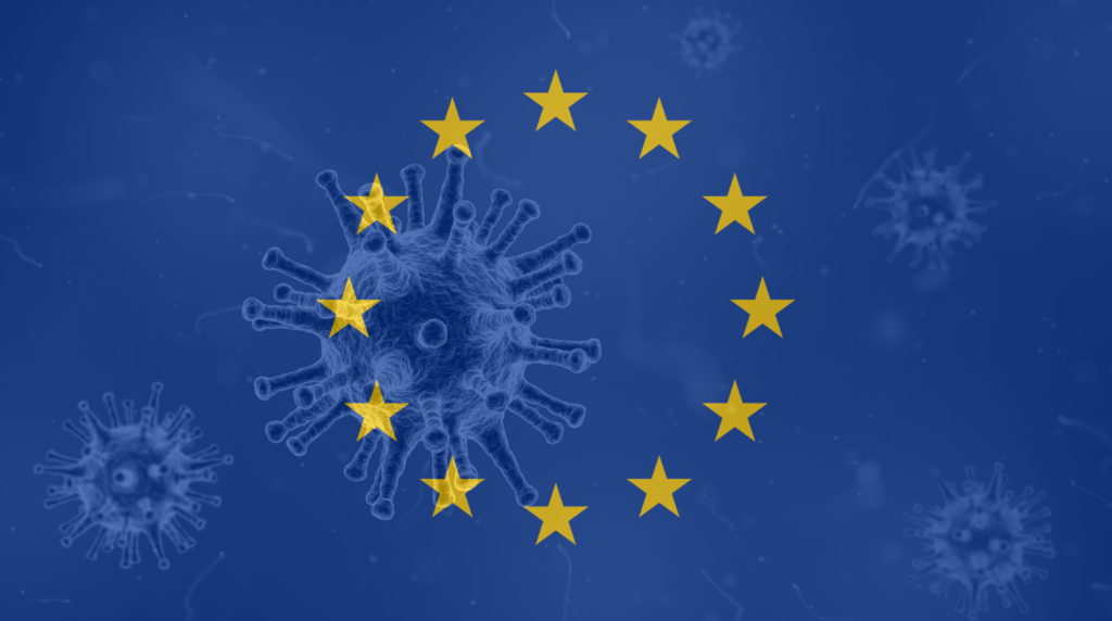 Bandera Europa coronavirus