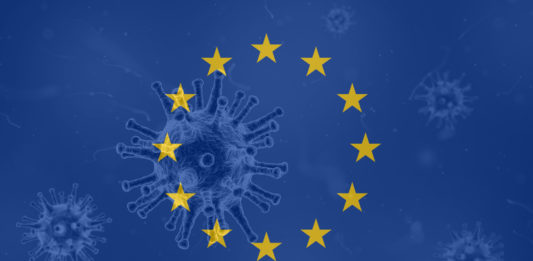 Bandera Europa coronavirus
