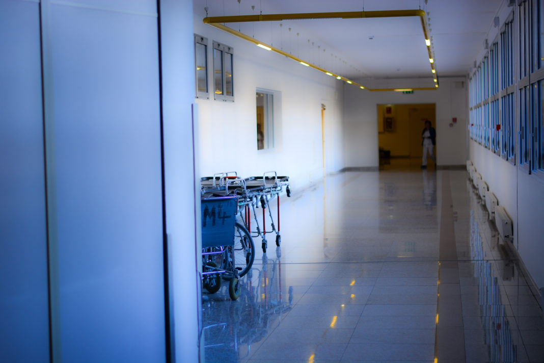in the corridors of hospitals