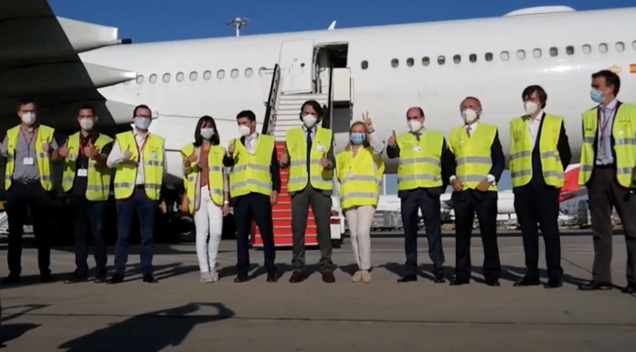 El Corredor Aéreo Sanitario queda en pausa, tras aportar a España 122,74 millones de equipos