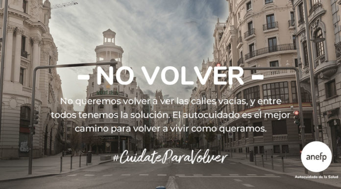 Anefp apela en una campaña a la «responsabilidad compartida» frente al coronavirus autocuidado