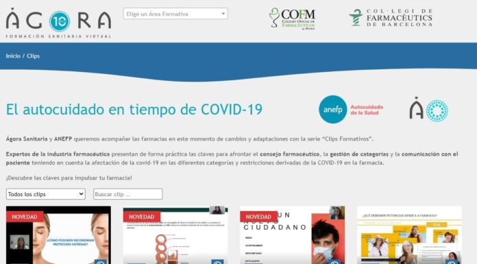 Anefp y Ágora Sanitaria ayudan a la farmacia a promover el autocuidado en tiempos de coronavirus
