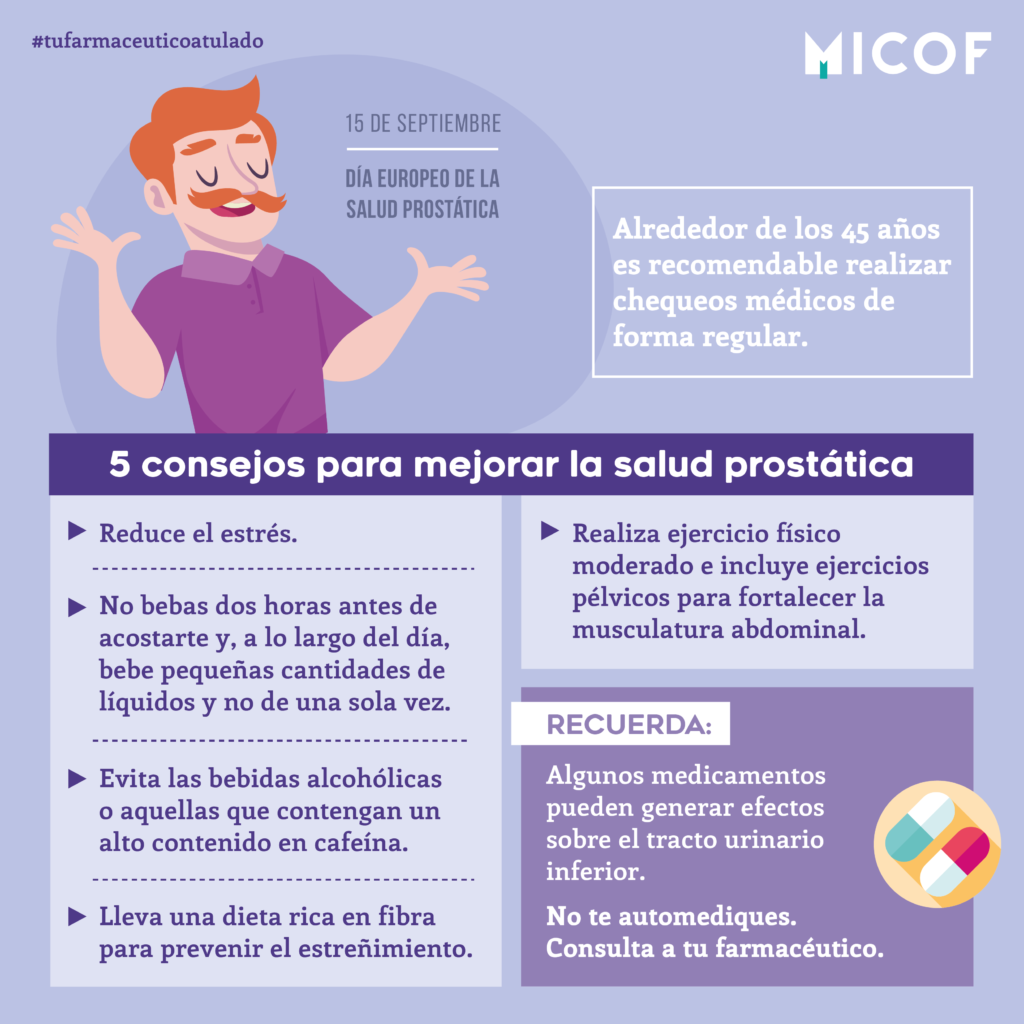 El empleo de determinados medicamentos puede generar efectos sobre el tracto urinario inferior, por lo que el asesoramiento del farmacéutico es clave.