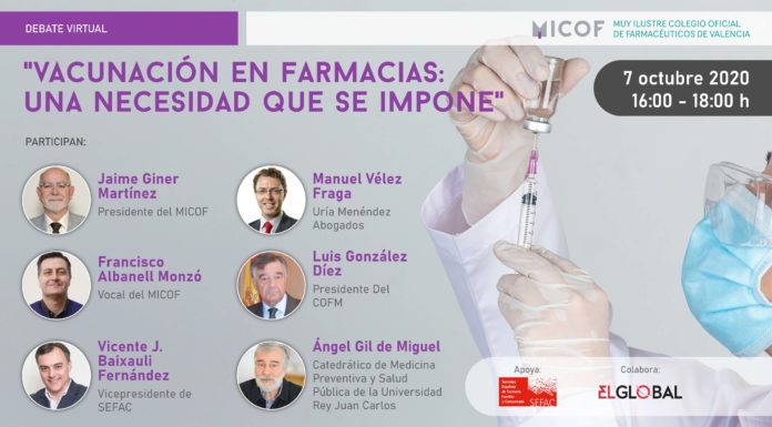 “Vacunación en farmacias: una necesidad que se impone”; debate este miércoles 7 de octubre en EG vacunación