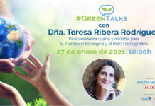 Teresa Ribera, protagoniza el segundo ‘Greentalks’